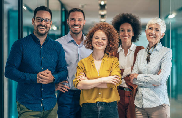 Our company team smiling at the 2025 summit
